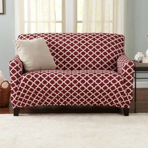 Moller Printed Box Cushion Loveseat Slipcover